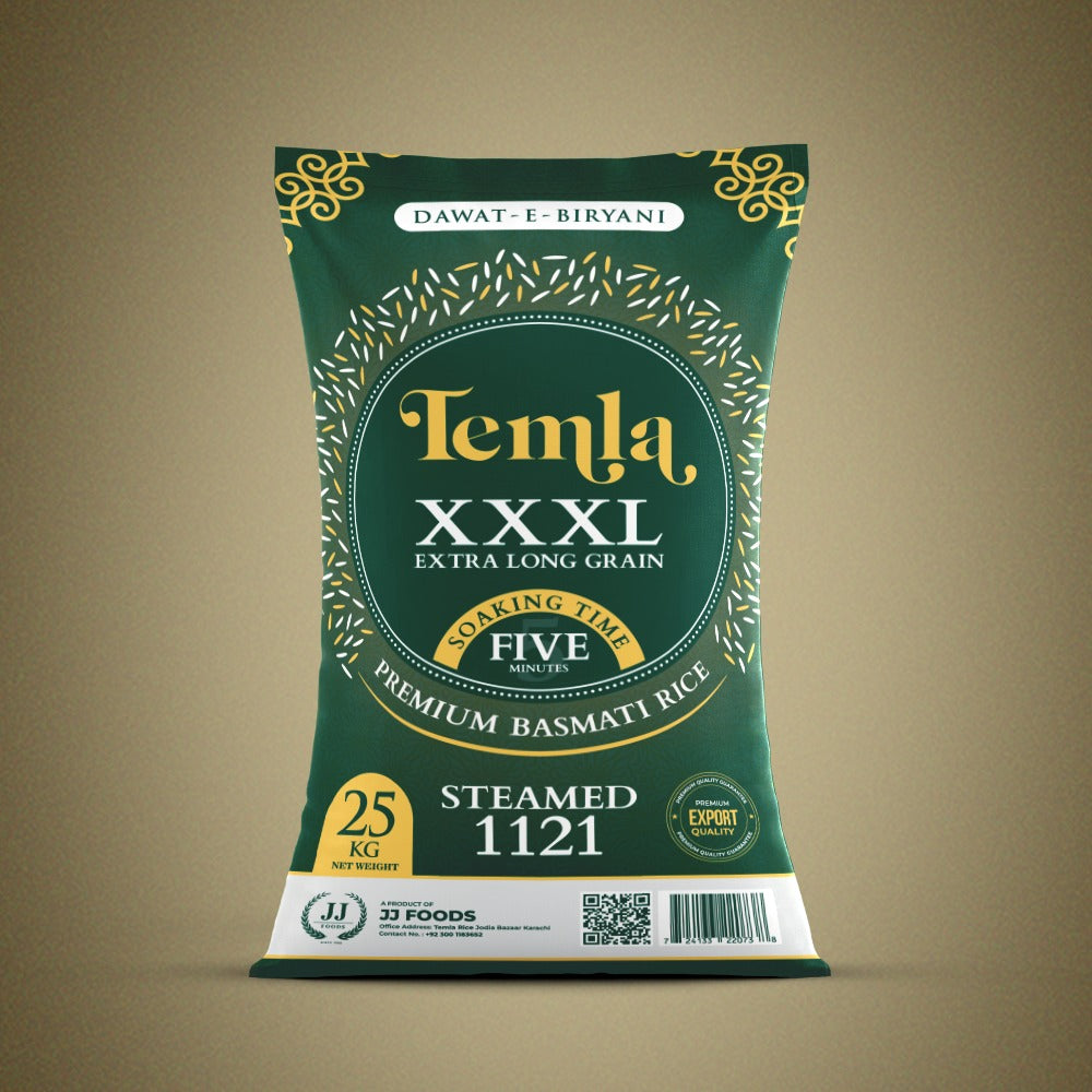 Temla XXXL Premium Basmati Rice – 25KG